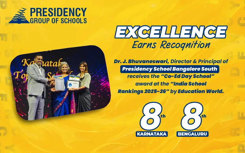 Presidency School Bangalore South wins “Co-Ed Day School Award” at the India School Rankings 2025–26
