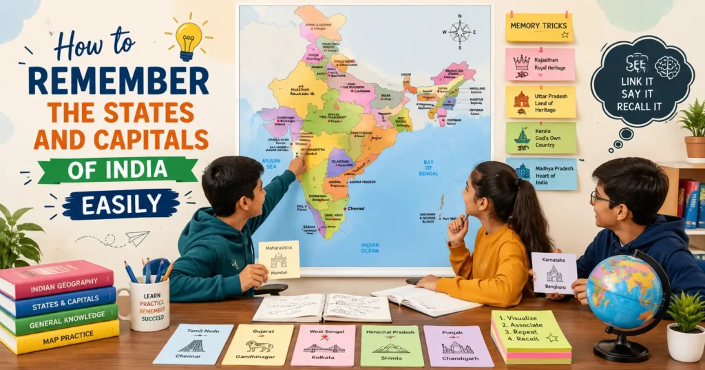 How to Remember the States and Capitals of India Easily - Presidency School Bangalore South.