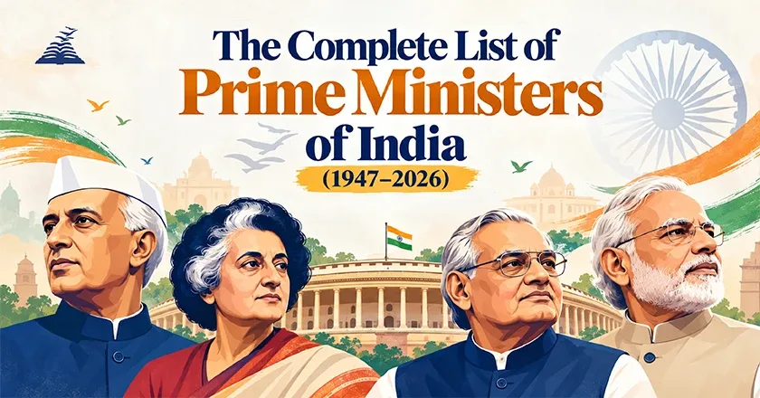 The Complete List of Prime Ministers of India (1947–2026) - Presidency School Bangalore South.
